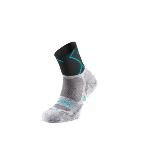 Calcetines de Trail Lurbel Track Four Gris Hielo/Turquesa